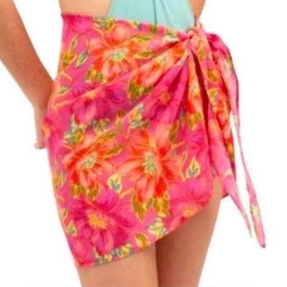 Beach Riot The Melanie Sarong in Miami Peony